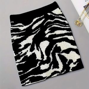 Black and white skirt